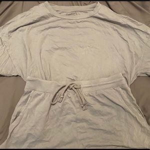 BNWOT grey pajama shorts set